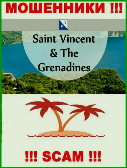 Оффшорные интернет-шулера PlazaTrade Net прячутся вот тут - Сент-Винсент и Гренадины