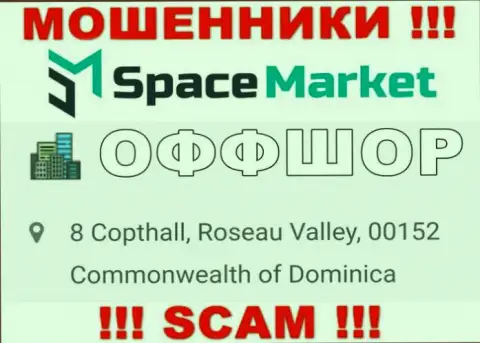 Рекомендуем избегать сотрудничества с ворами SpaceMarket, Dominica - их оффшорное место регистрации