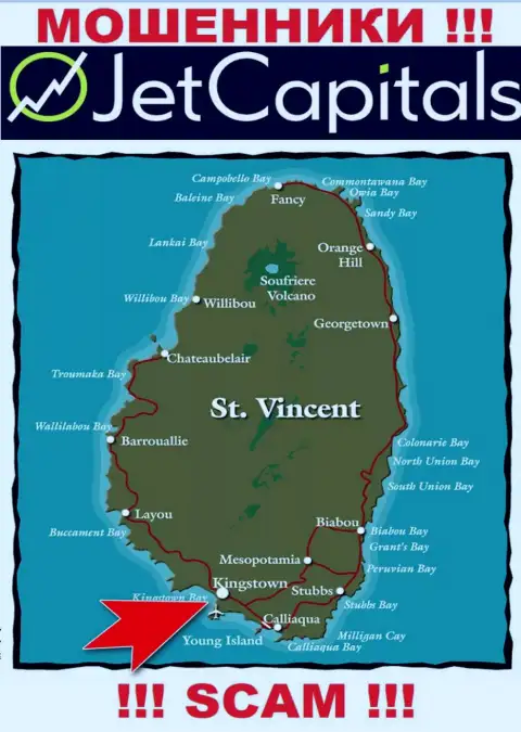 Kingstown, St Vincent and the Grenadines - именно здесь, в оффшоре, пустили корни мошенники JetCapitals