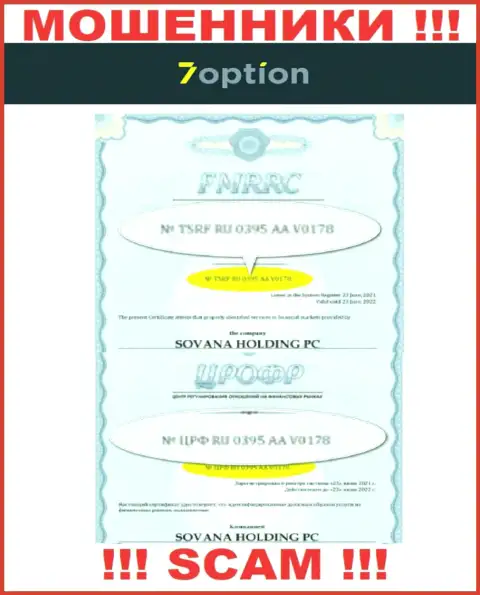 7 Option не прекращает накалывать малоопытных клиентов, предоставленная лицензия, на информационном сервисе, для них нее преграда