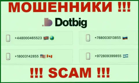 ОСТОРОЖНО !!! Неведомо с какого номера телефона могут звонить мошенники из DotBig