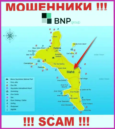 BNPGroup имеют регистрацию на территории - Mahe, Seychelles, избегайте работы с ними