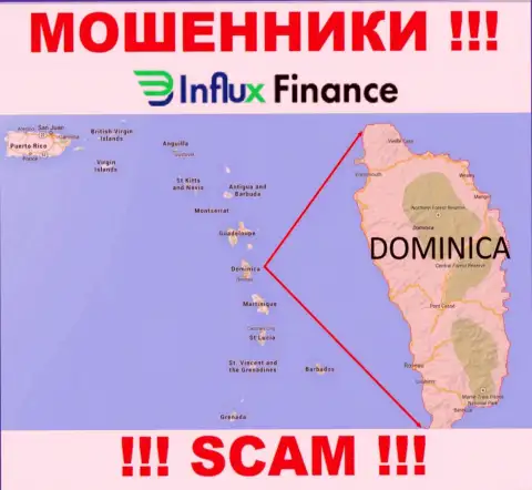 Организация InFluxFinance - это интернет-мошенники, отсиживаются на территории Содружество Доминики, а это офшор
