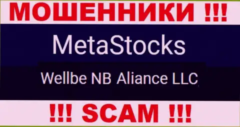 Юридическое лицо internet разводил MetaStocks - это Wellbe NB Aliance LLC