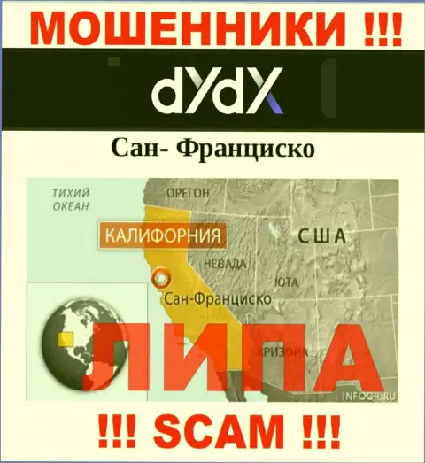 dYdX - это МОШЕННИКИ !!! Указывают неправдивую информацию относительно своей юрисдикции