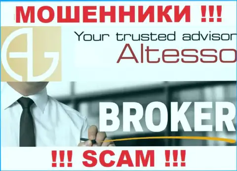 AlTesso Org заняты грабежом клиентов, орудуя в сфере Broker