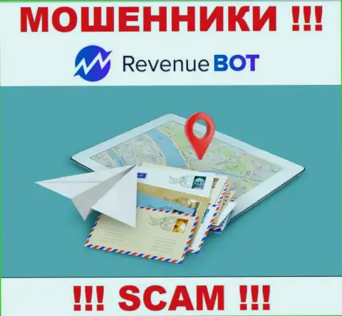 Шулера Rev Bot не показывают юридический адрес регистрации компании - это МОШЕННИКИ !