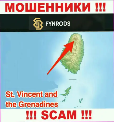 Fynrods Com - это ВОРЫ, которые зарегистрированы на территории - Saint Vincent and the Grenadines
