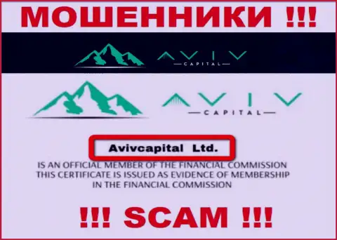 Вот кто владеет конторой AvivCapitals Com - это AvivCapital Ltd