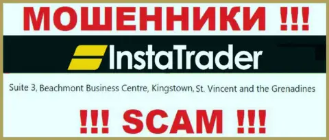 Suite 3, Beachmont Business Centre, Kingstown, St. Vincent and the Grenadines - это оффшорный адрес InstaTrader Net, откуда ВОРЮГИ надувают лохов