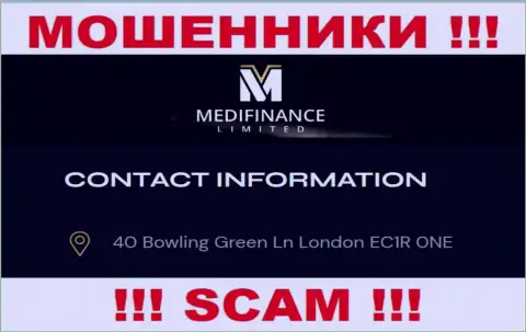 Будьте очень осторожны !!! MediFinance Limited - это очевидно воры !!! Не хотят показывать реальный юридический адрес компании