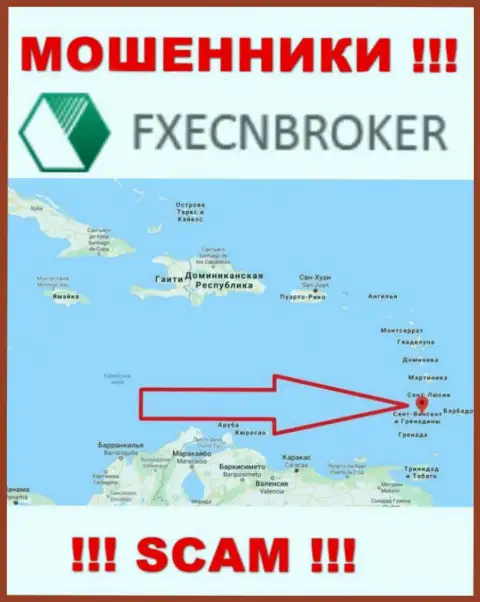 ФХ ЕЦНБрокер - это ЛОХОТРОНЩИКИ, которые официально зарегистрированы на территории - Saint Vincent and the Grenadines