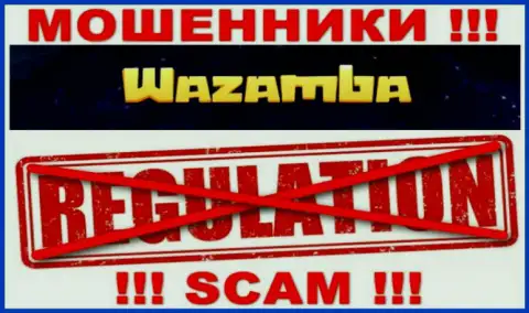 Держитесь подальше от Wazamba - рискуете остаться без денежных активов, т.к. их деятельность вообще никто не контролирует