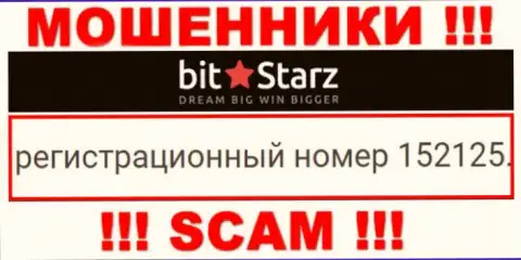 Номер регистрации компании BitStarz, в которую деньги лучше не перечислять: 152125