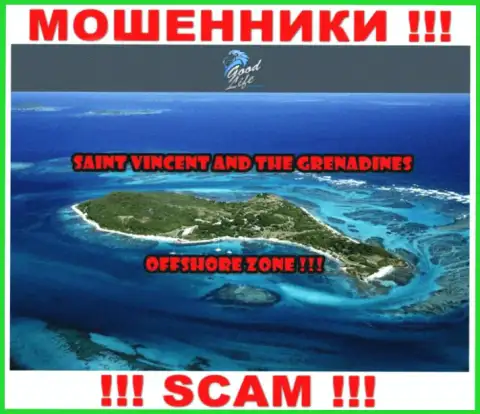 ГудЛайф Консалтинг это internet мошенники, имеют офшорную регистрацию на территории Saint Vincent and the Grenadines