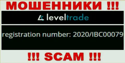 LevelTrade оказывается имеют регистрационный номер - 2020/IBC00079