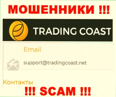 Не стоит писать ворюгам Trading-Coast Com на их электронную почту, можете лишиться накоплений