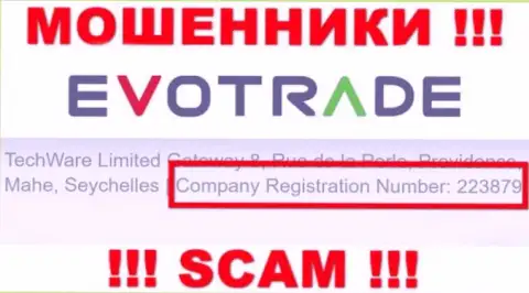 Очень опасно совместно работать с организацией TechWare Limited, даже при наличии регистрационного номера: 223879