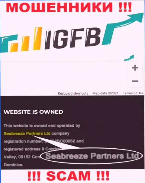 Seabreeze Partners Ltd, которое владеет конторой Seabreeze Partners Ltd