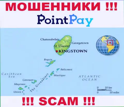 Поинт Пэй - это мошенники, их место регистрации на территории St. Vincent & the Grenadines