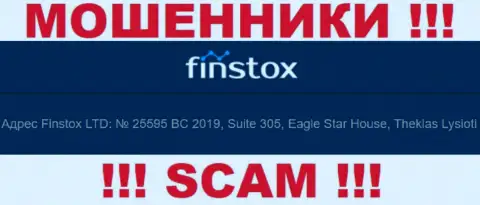 Finstox LTD - это МАХИНАТОРЫ !!! Прячутся в оффшоре по адресу - Suite 305, Eagle Star House, Theklas Lysioti, Cyprus и крадут депозиты своих клиентов