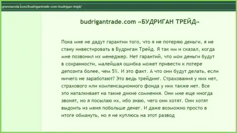 Отзыв доверчивого клиента конторы Budrigan Ltd, призывающего ни за что не взаимодействовать с этими интернет обманщиками
