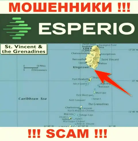 Офшорные интернет-воры Esperio прячутся здесь - Kingstown, St. Vincent and the Grenadines