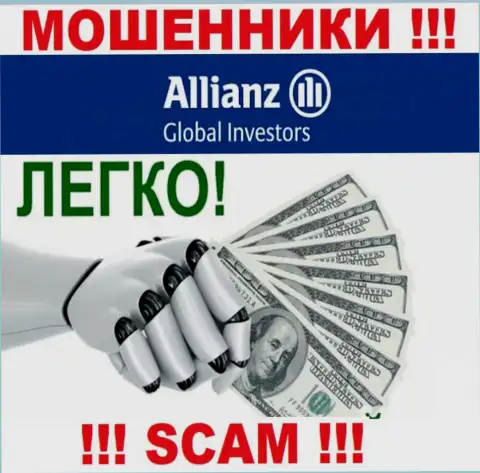 С организацией Allianz Global Investors не сумеете заработать, заманят к себе в организацию и сольют подчистую