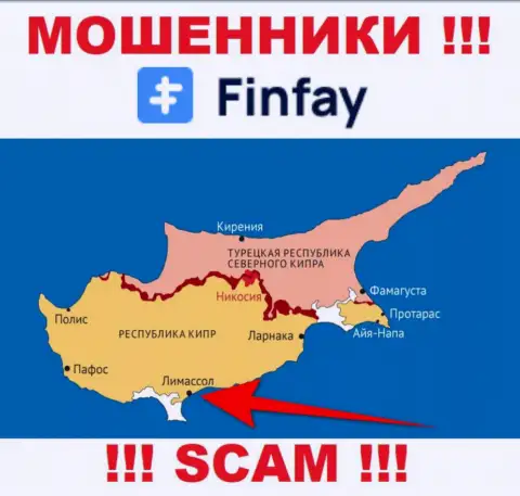 Базируясь в офшорной зоне, на территории Cyprus, FinFay ни за что не отвечая оставляют без средств клиентов