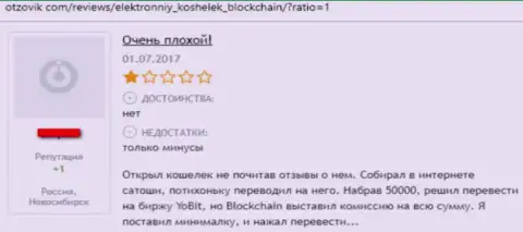 Blockchain - это очередная обманная организация, в которой отжимают накопления своих же клиентов (отзыв)