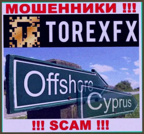 Юридическое место регистрации TorexFX 42 Marketing Limited на территории - Cyprus